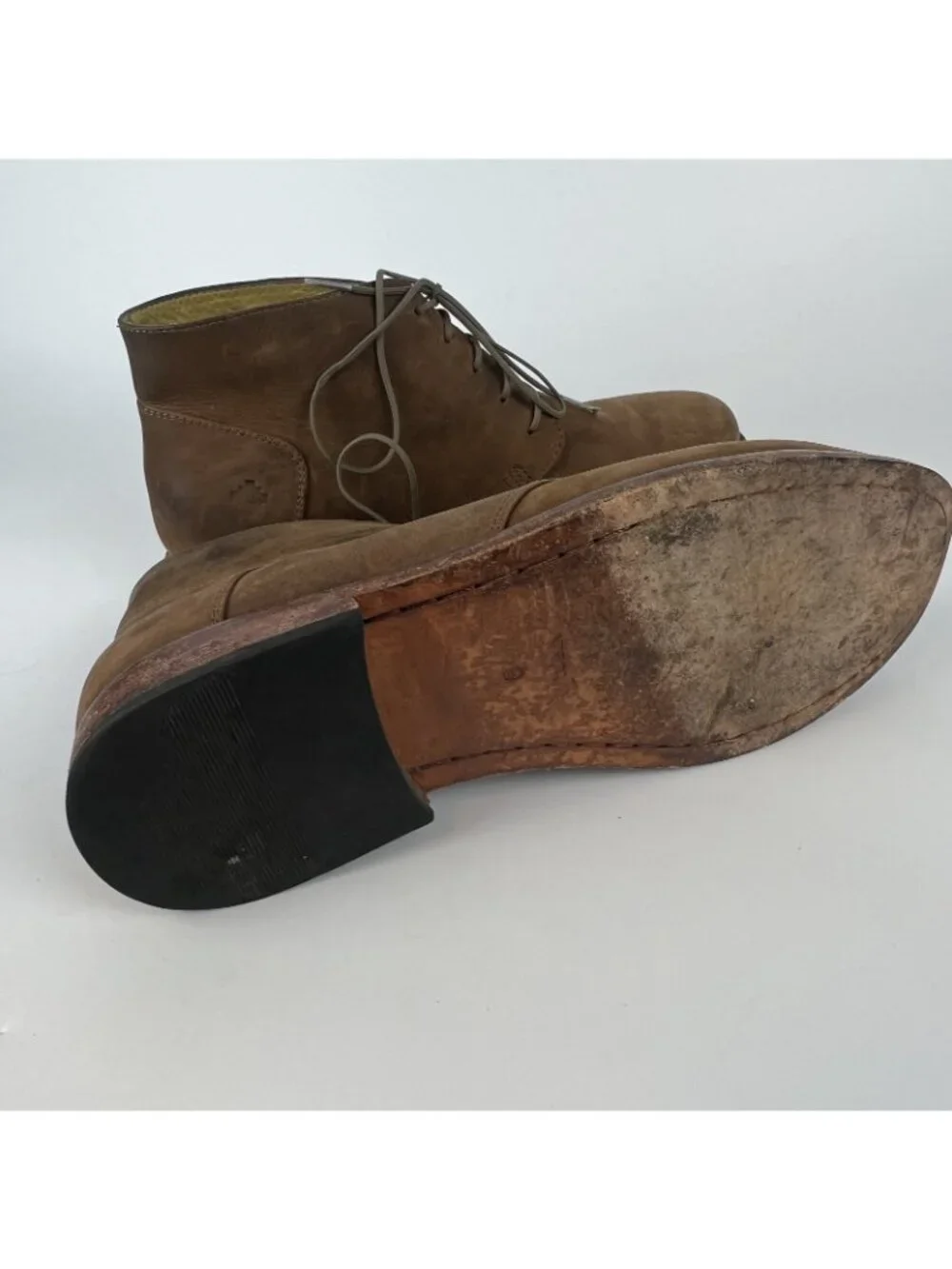 Nisolo Men’s Size 9 Everyday Chukka Boots – Brown Tanned Leather Ankle Shoes